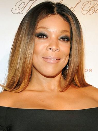 Without Bangs Straight Ombre/2 Tone 20" Natural Wendy Williams Wigs