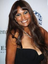 Brown Long Wavy With Bangs Lace Front 24" Beverly Johnson Wigs