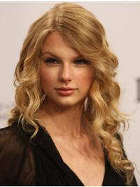 100% Hand-tied Without Bangs Wavy Long Blonde Incredible Taylor Swift Wigs