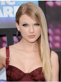 Lace Front With Bangs Straight Long Blonde Exquisite Taylor Swift Wigs