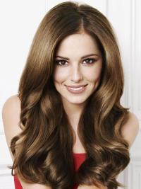 Trendy Brown 20" Wavy Long Without Bangs Cheryl Cole Wigs