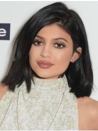 Ideal 12" Shoulder Length Straight Bobs Full Lace Kylie Jenner Wigs